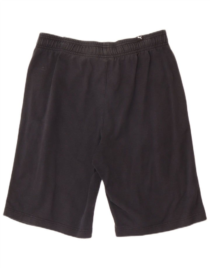 Puma Mens Graphic Regular Sport Shorts Médio Preto Esportes