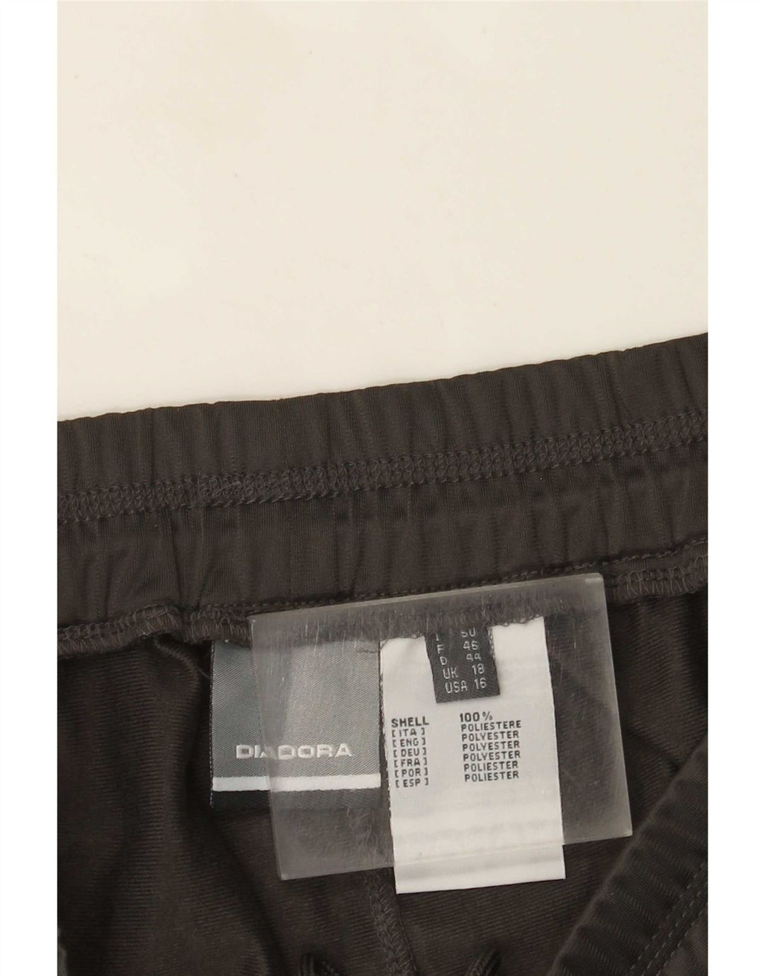 Calça de treino feminina Diadora UK 18 XL cinza poliéster