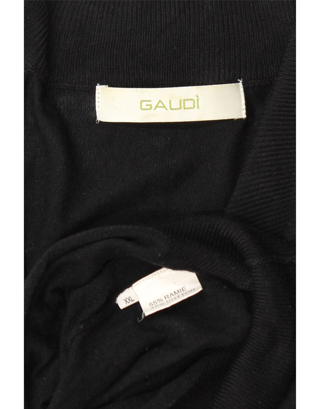 Suéter cardigã masculino Gaudi 2XL Rami preto