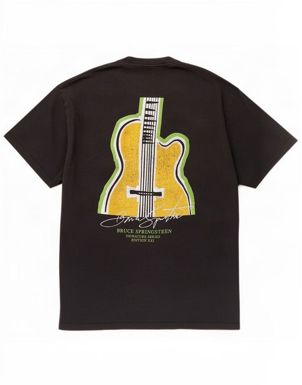 Hard Rock Cafe Mens Barcolana Graphic T-Shirt Top Médio Algodão Preto