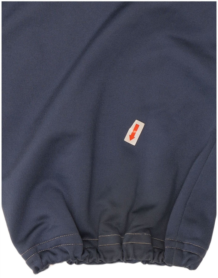 Calça de treino masculina Diadora Joggers grande poliéster azul marinho