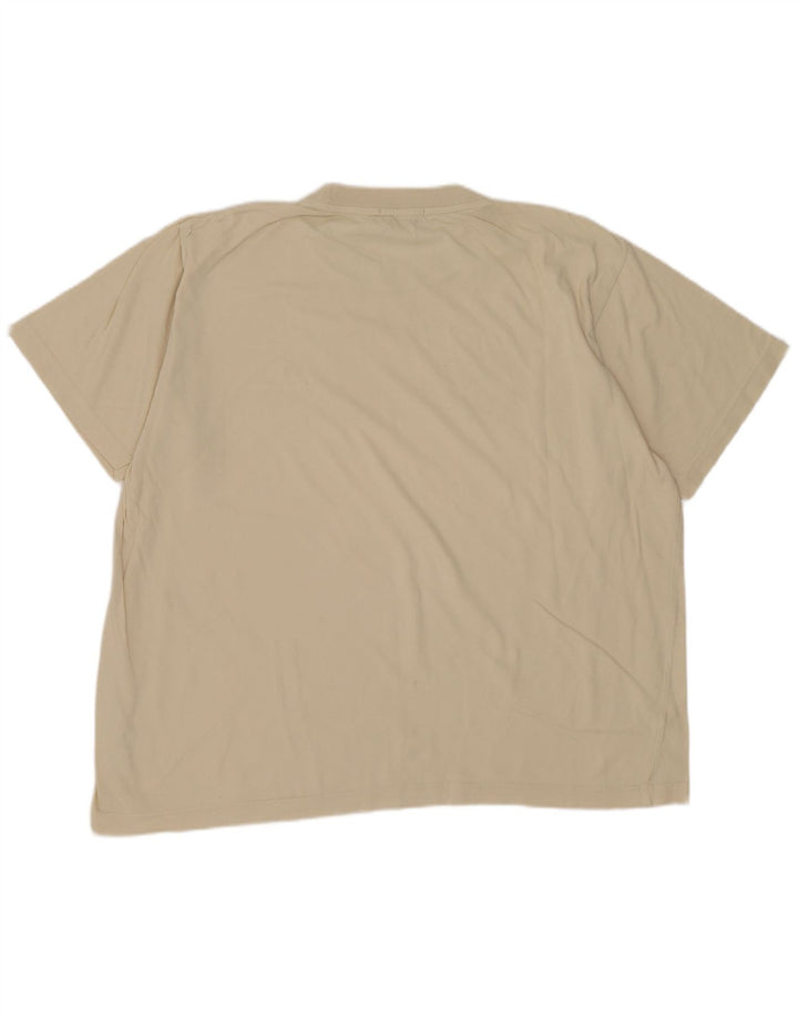 Camiseta masculina Trussardi Top pequeno algodão bege