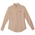 Camisa feminina Fred Perry Reino Unido 10 pequeno algodão branco