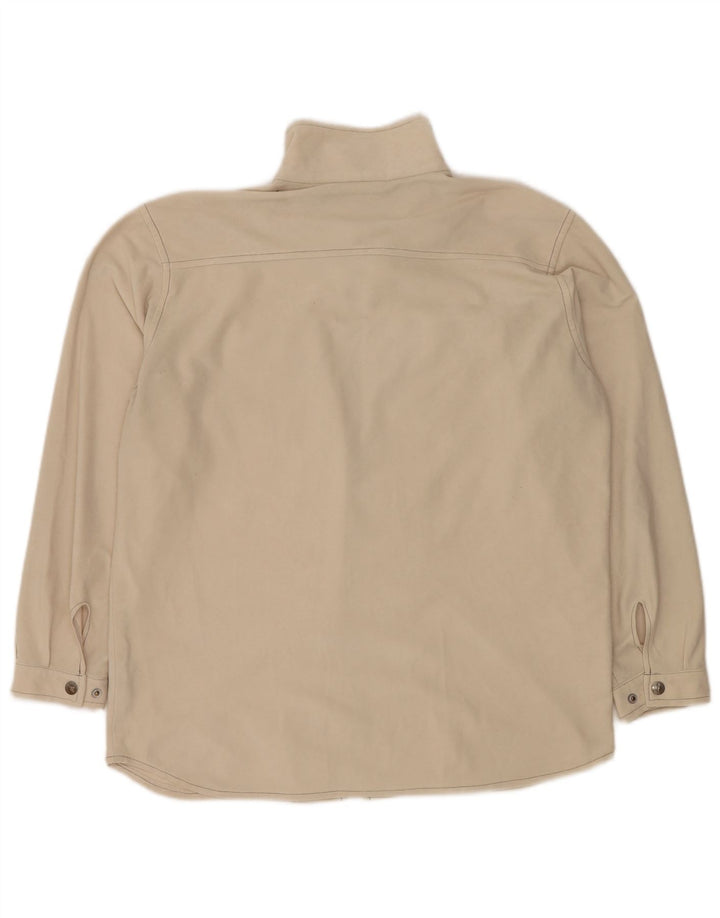 DIADORA Mens Treino Top Jaqueta Poliéster Bege Médio