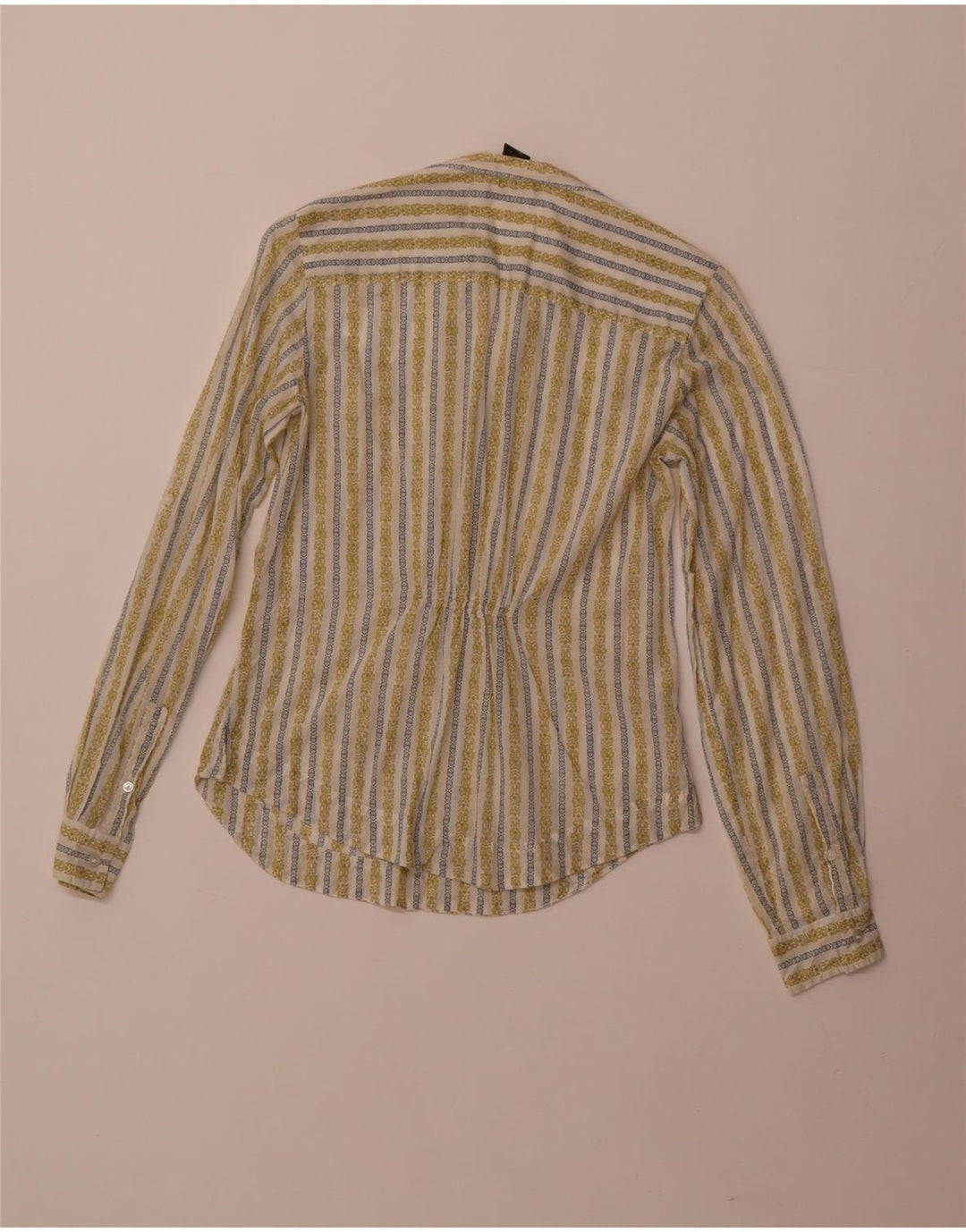 Camisa feminina Eddie Bauer UK 6 XS algodão floral verde