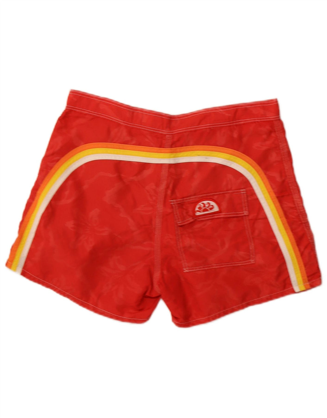 Shorts de natação masculino Sundek médio vermelho floral nylon