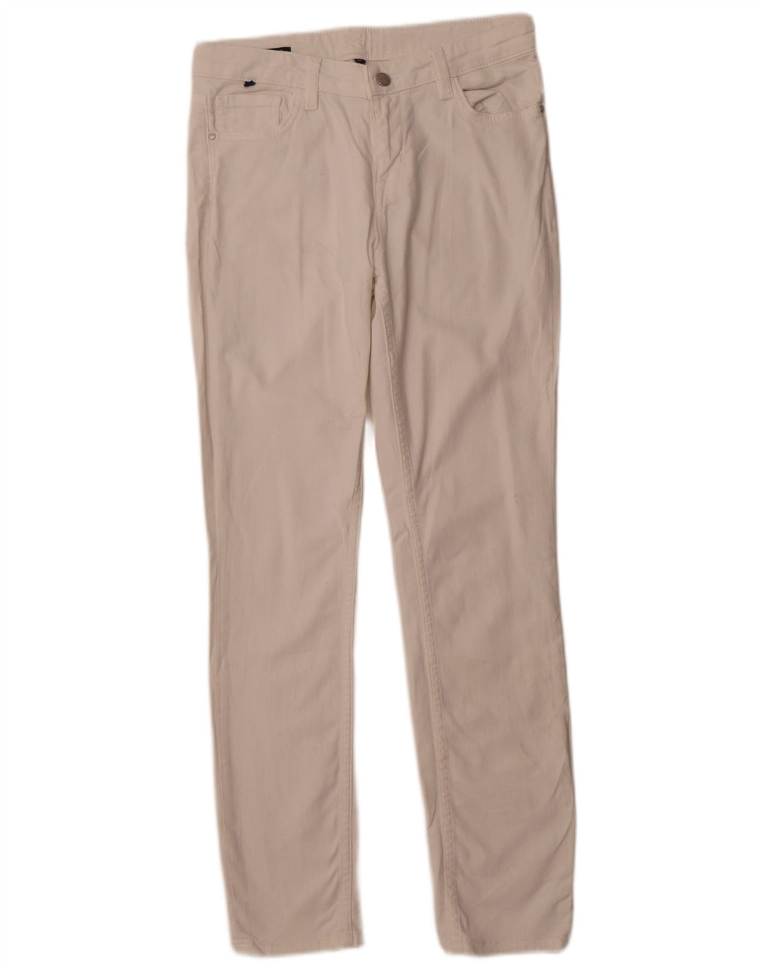 CREW CLOTHING Calça feminina casual slim UK 12 Médio W30 L29 Branco