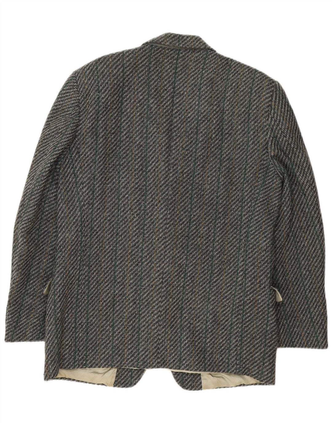 Jaqueta blazer masculina Facis com 2 botões IT 52 XL cinza espinha de peixe