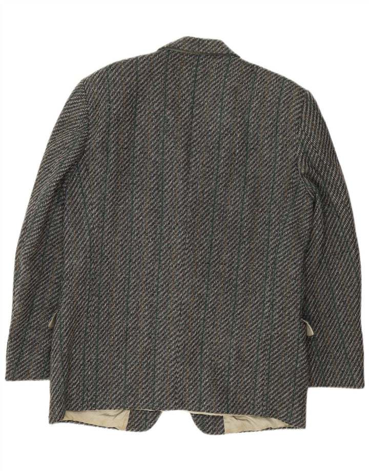 Jaqueta blazer masculina Facis com 2 botões IT 52 XL cinza espinha de peixe