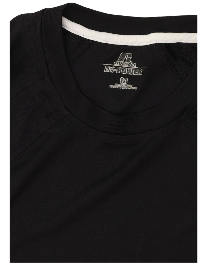 Camiseta masculina RUSSELL ATLÉTICA Top médio preto poliéster