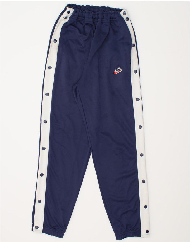 Calça de treino masculina NIKE Joggers grande azul marinho colorblock poliéster