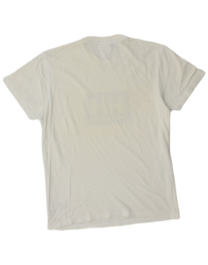 Helly Hansen Camiseta masculina gráfica top pequeno algodão branco