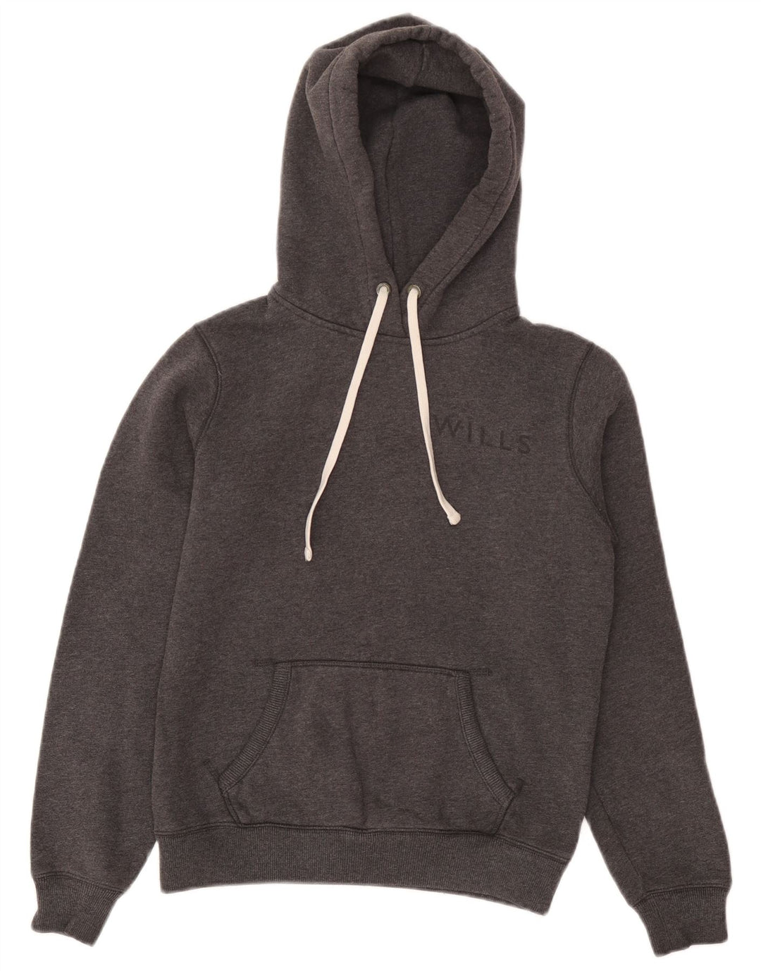 Jumper feminino com capuz gráfico JACK WILLS Reino Unido 14 cinza médio