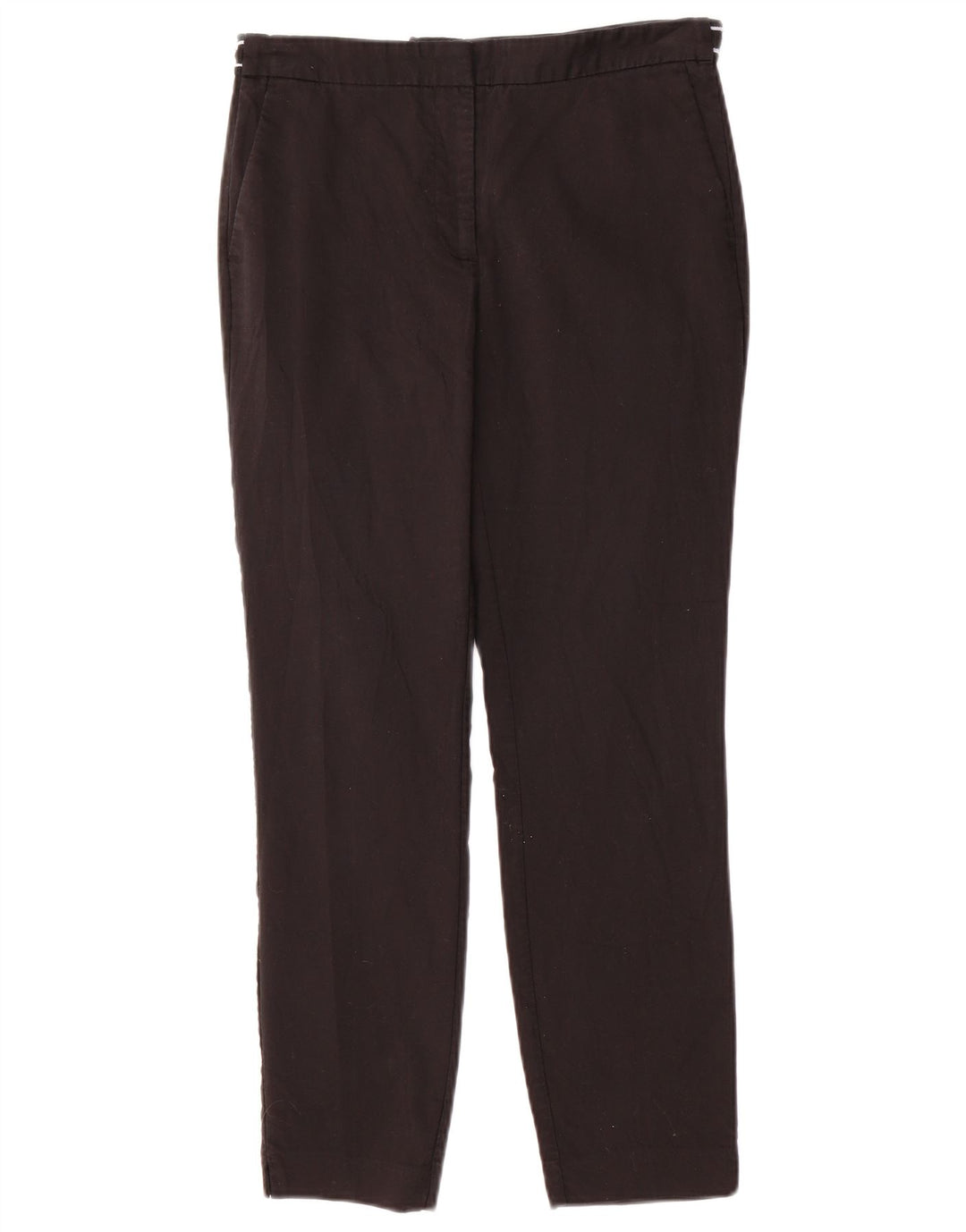 ZARA Calça Chino Feminina Slim Médio W30 L27 Algodão Marrom