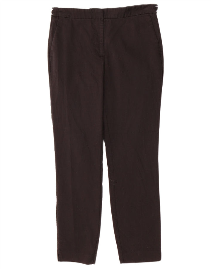 ZARA Calça Chino Feminina Slim Médio W30 L27 Algodão Marrom