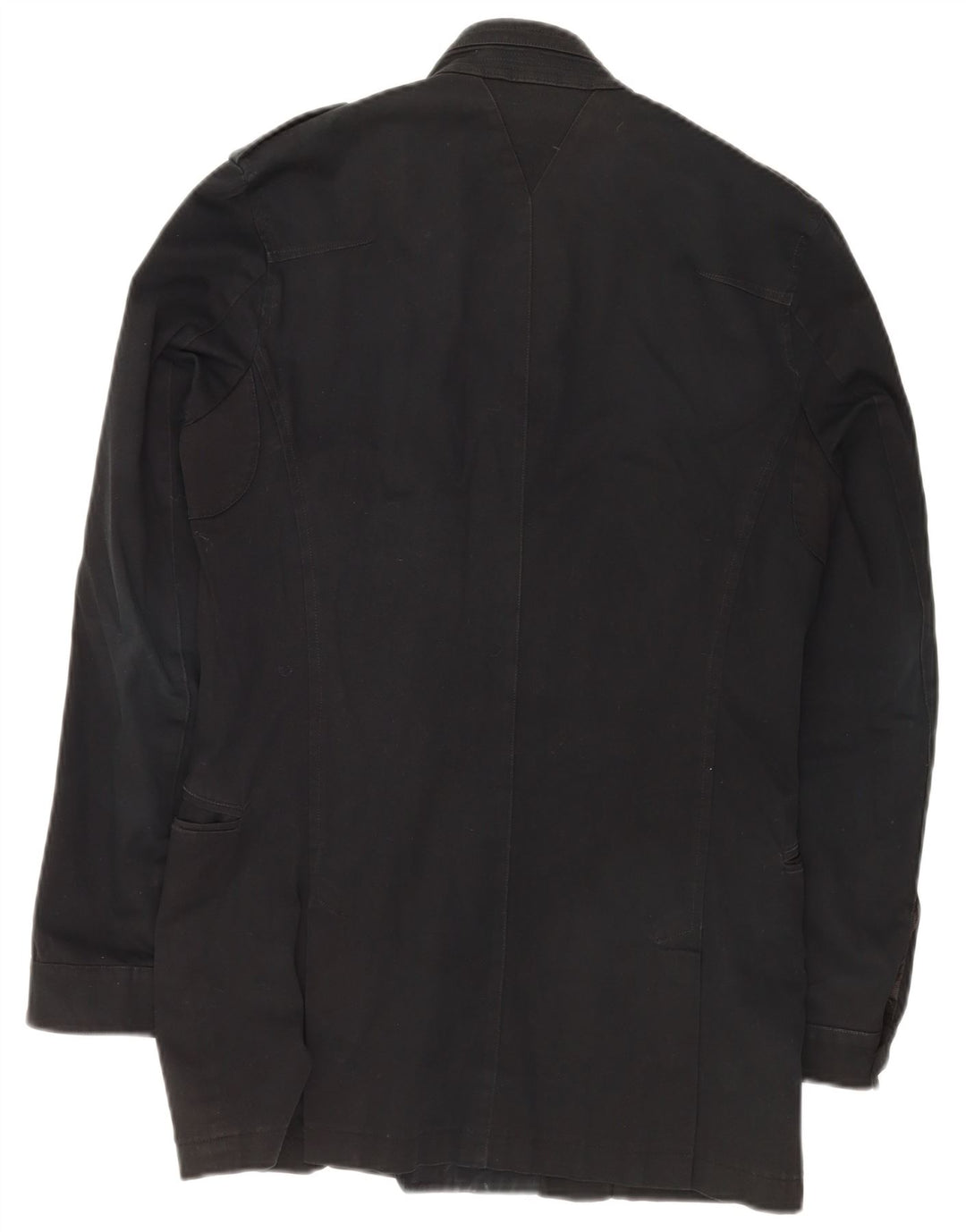 Jaqueta militar masculina Reiss UK 36 algodão preto pequeno
