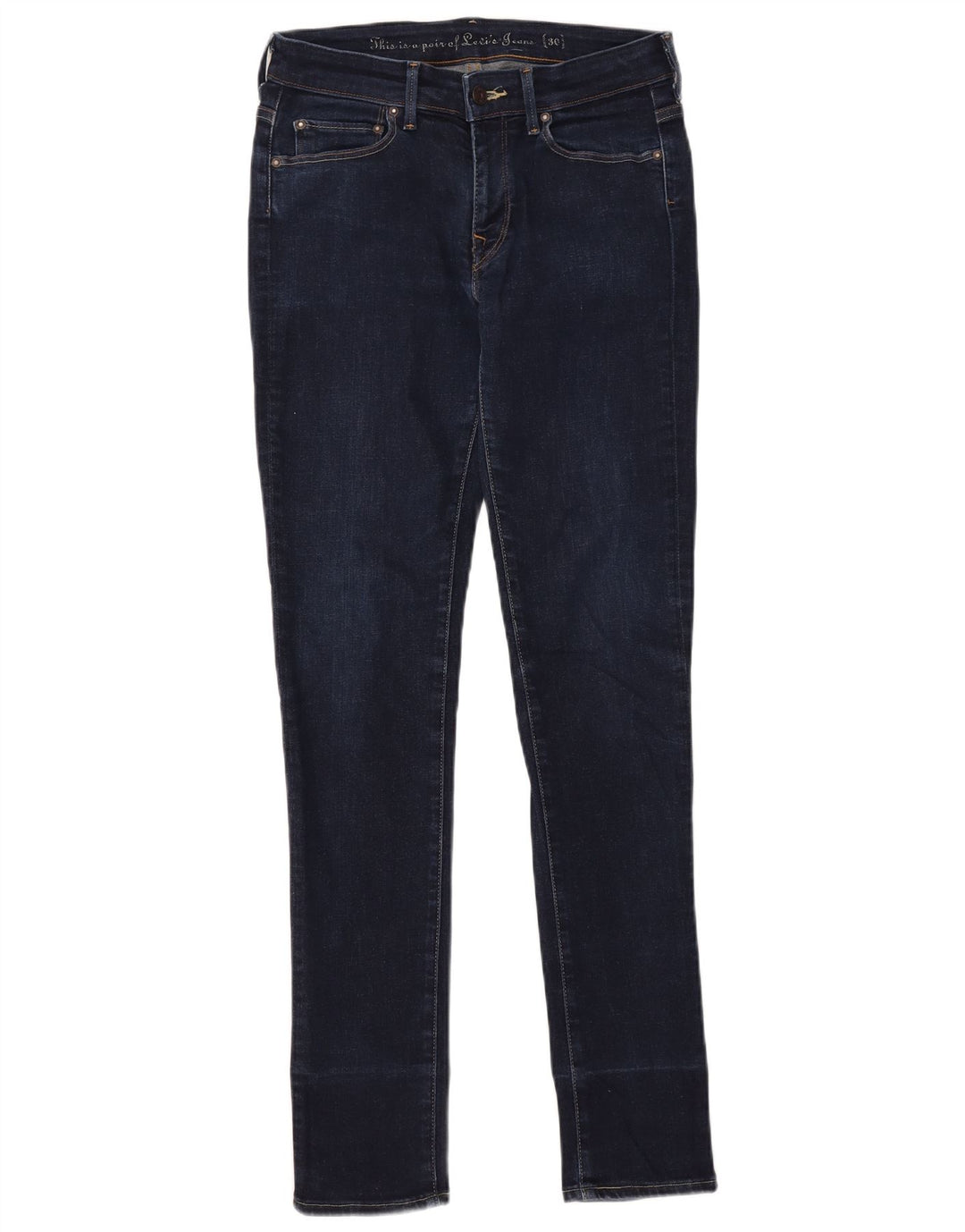 Jeans skinny feminino Levi's W30 L32 algodão azul marinho