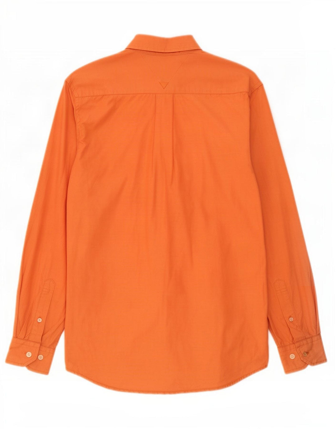 Camisa masculina Tommy Hilfiger pequena laranja algodão