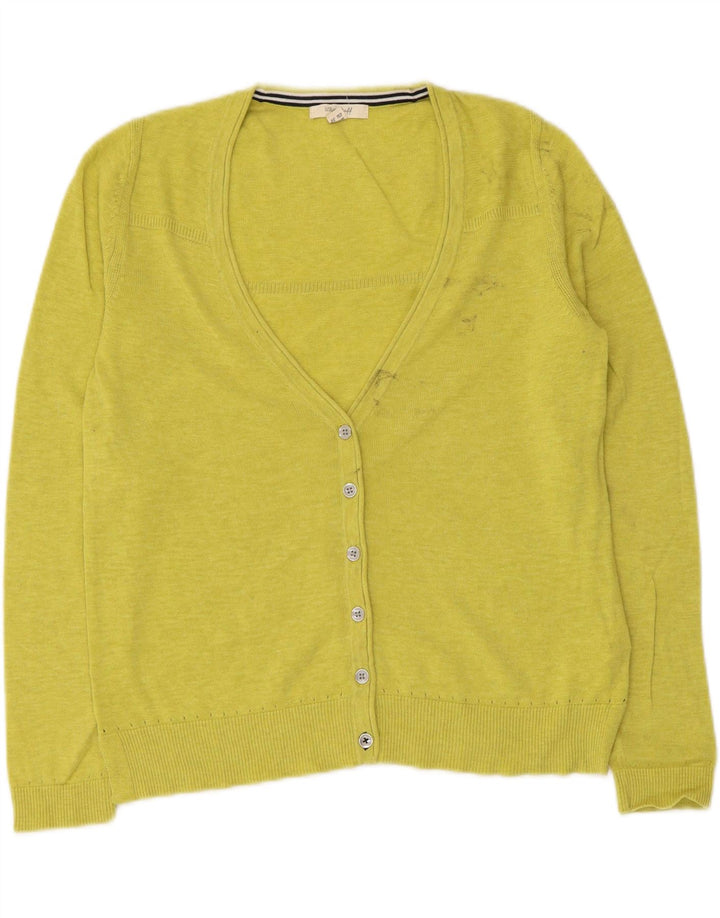 Camisola Cardigan Feminina White Stuff UK 10 Algodão Verde Pequeno