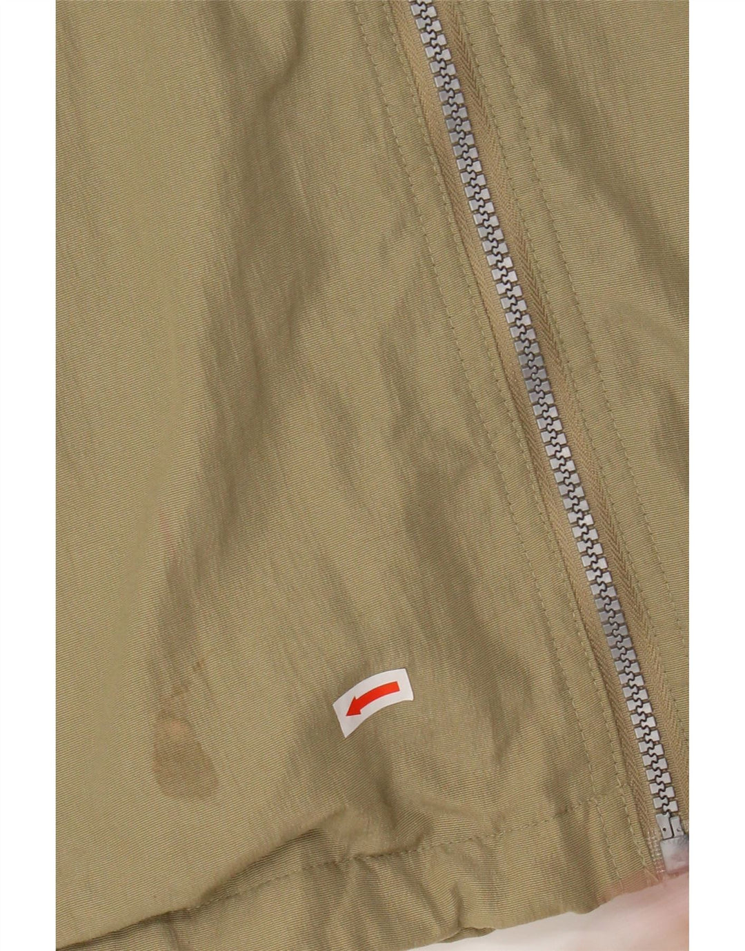 Diadora Mens Hooded Loose Fit Rain Jacket UK 40 Grande Bege Poliamida