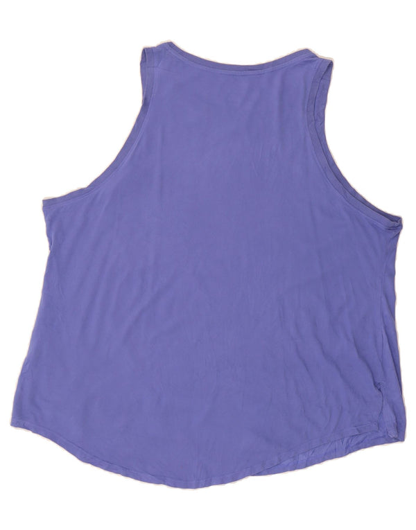 Colete gráfico masculino NIKE Dri Fit Top 2XL algodão roxo