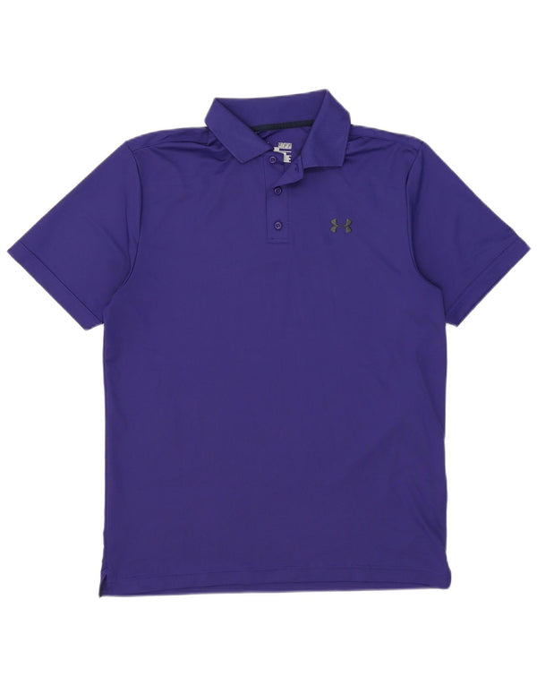 Camisa polo masculina Under Armour Heat Gear poliéster azul médio