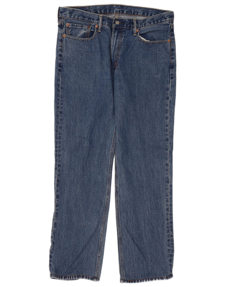 Levi's Masculino 514 Straight Jeans W36 L34 Azul Algodão