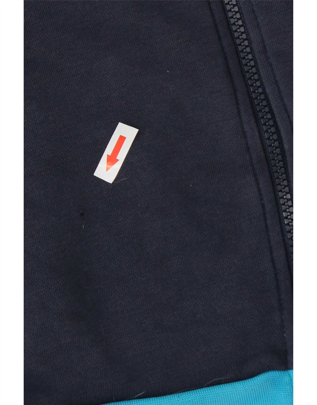 Suéter masculino Nike com capuz e zíper azul médio algodão colorblock