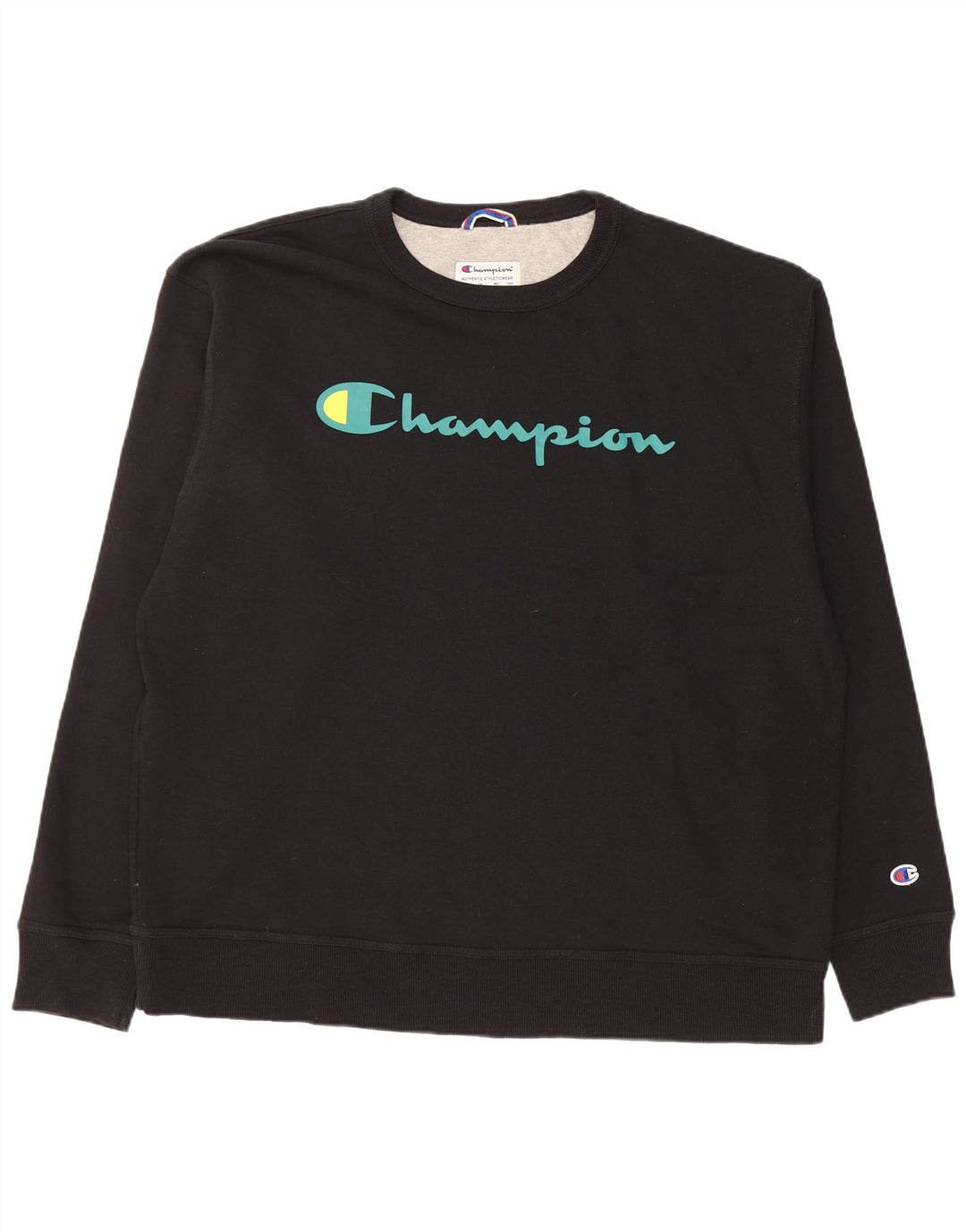 CHAMPION Suéter gráfico masculino XL algodão preto