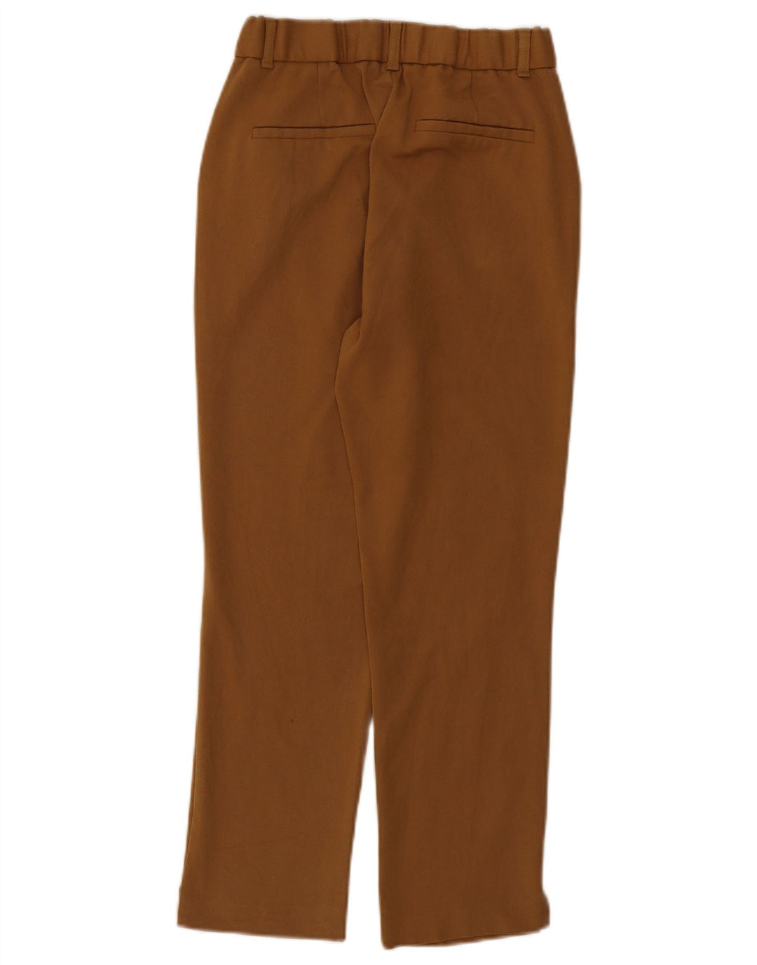 Zara Calça feminina cortada pequena W26 L24 marrom