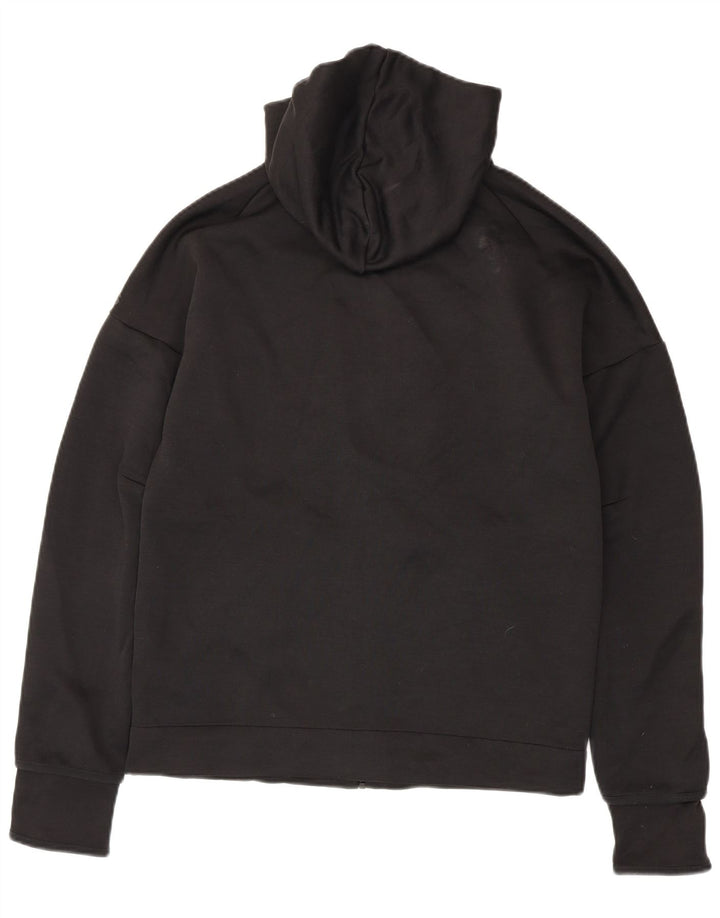 Adidas Mens Zip Hoodie Suéter Médio Preto Poliéster