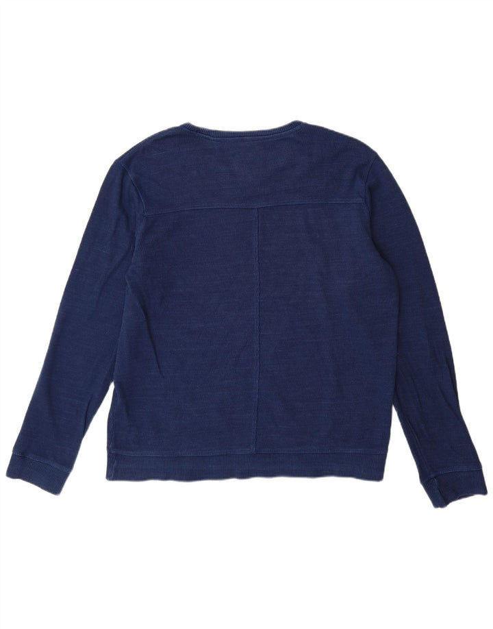 Fat Face Mens Moletom Jumper Médio Algodão Azul Marinho