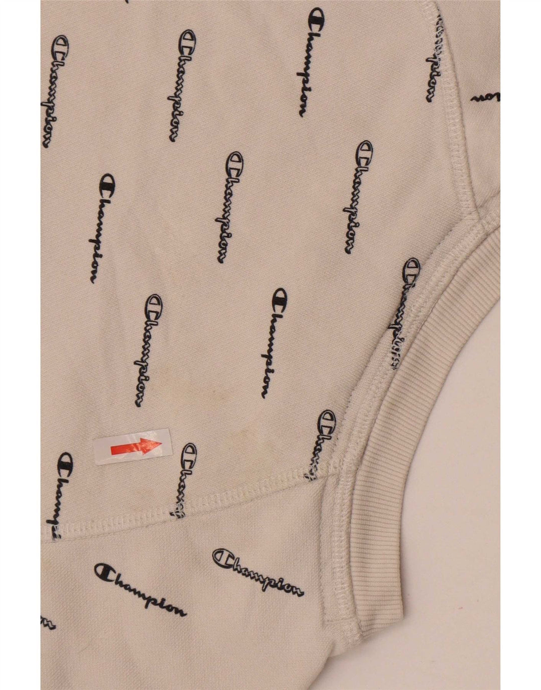 Champion moletom feminino cropped com estampa gráfica UK 14 algodão branco médio