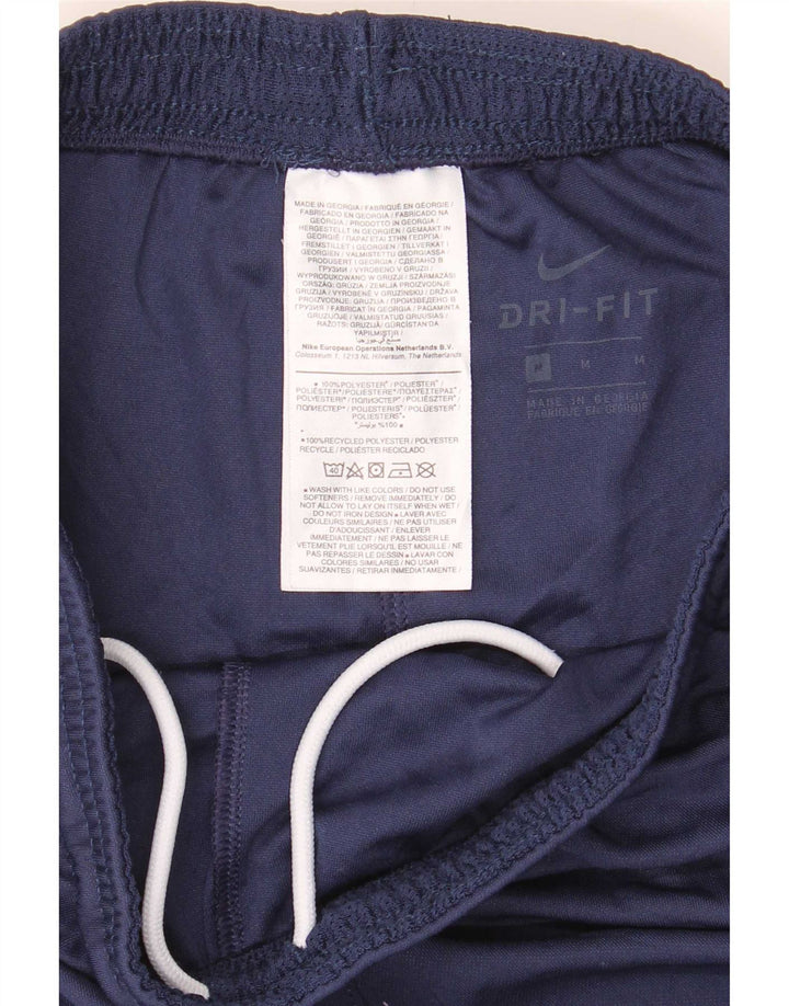 Shorts esportivos regulares masculinos Nike médio azul marinho poliéster