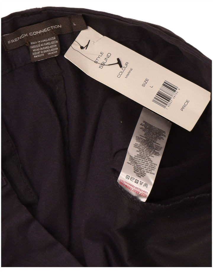 FRENCH CONNECTION Mens Chino Shorts Grande W34 Azul Marinho Algodão