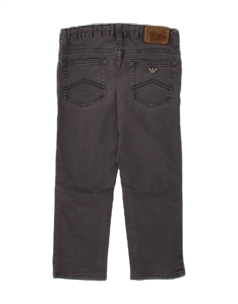 ARMANI JUNIOR Boys Straight Jeans 3-4 Years W20 L16 Grey Cotton Vintage Armani Junior and Second-Hand Armani Junior from Messina Hembry 