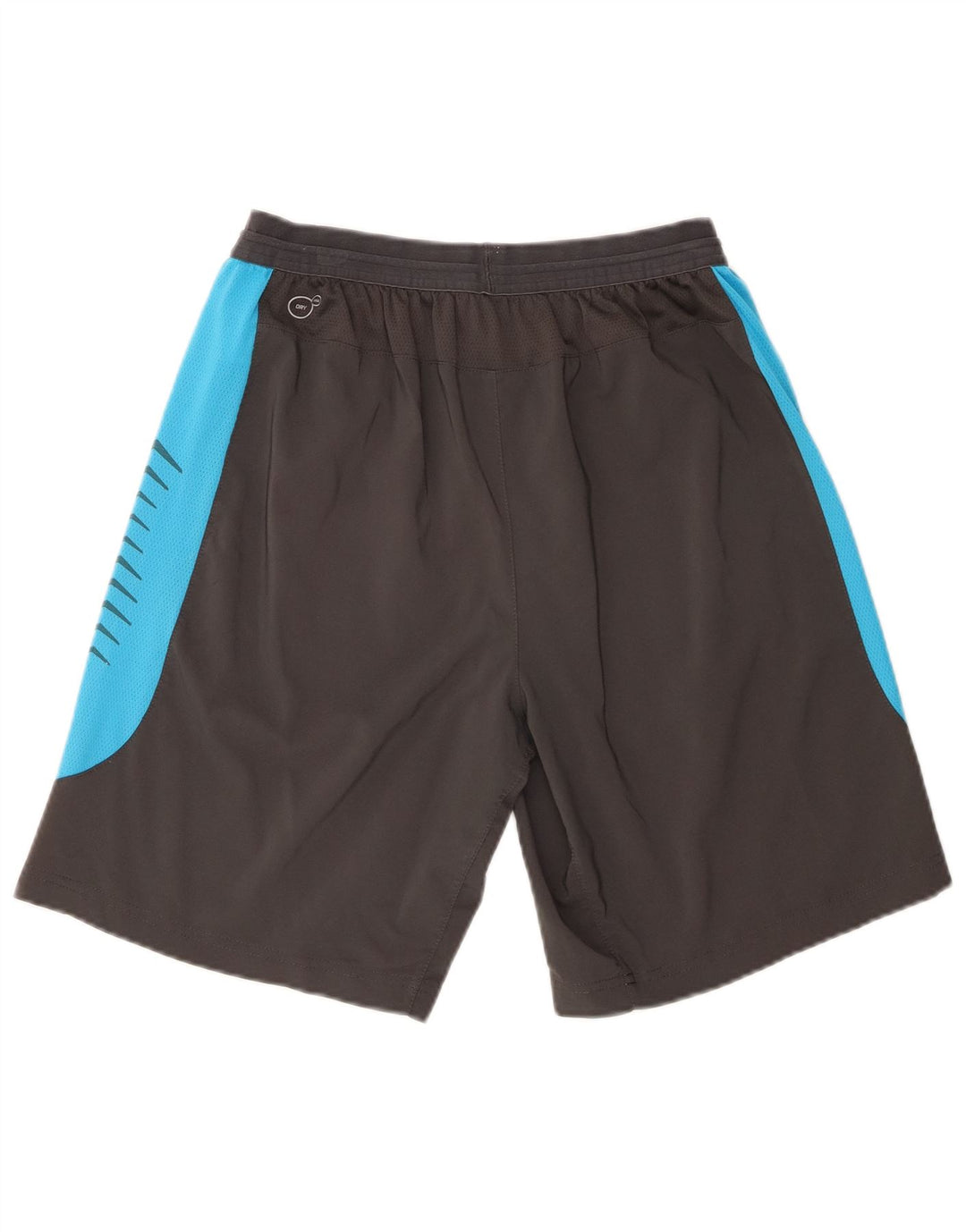 Shorts esportivos masculinos Puma médio cinza colorblock poliéster