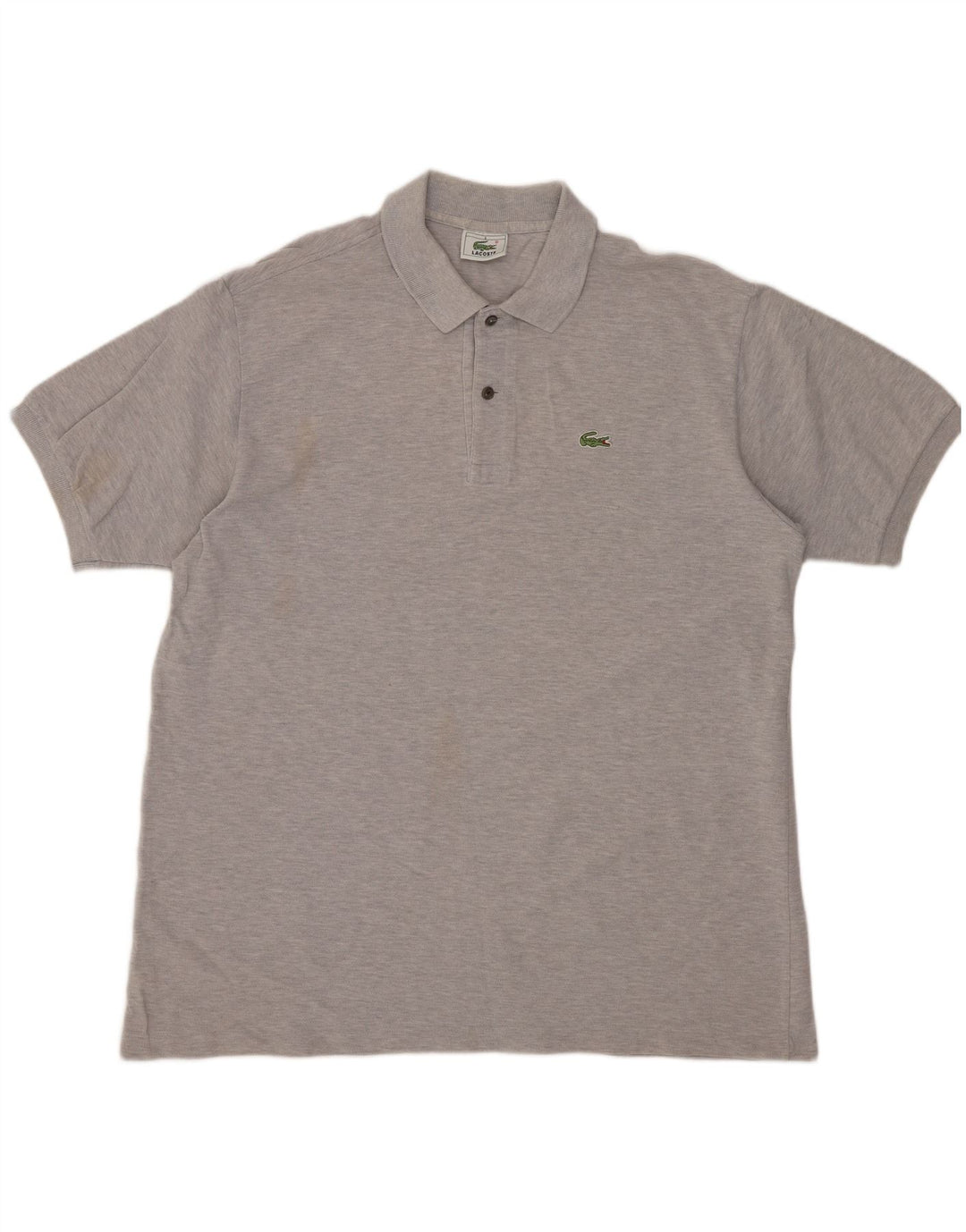 Camisa polo masculina LACOSTE tamanho 6 XL algodão cinza