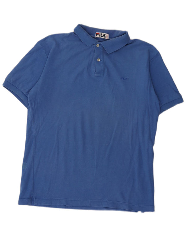Camisa Polo Masculina Fila IT 50 Azul Médio