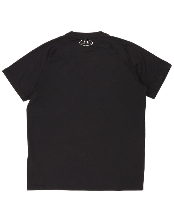 UNDER ARMOUR Camiseta masculina Heat Gear Top pequeno poliéster preto