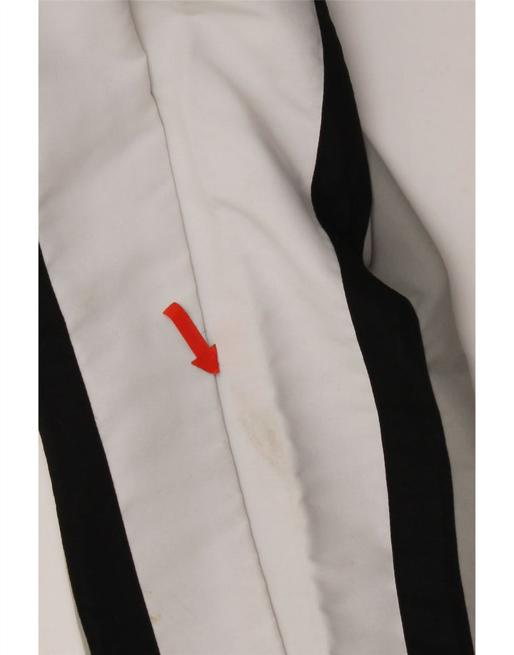 Suéter masculino Fila com capuz e zíper pequeno cinza colorblock poliéster