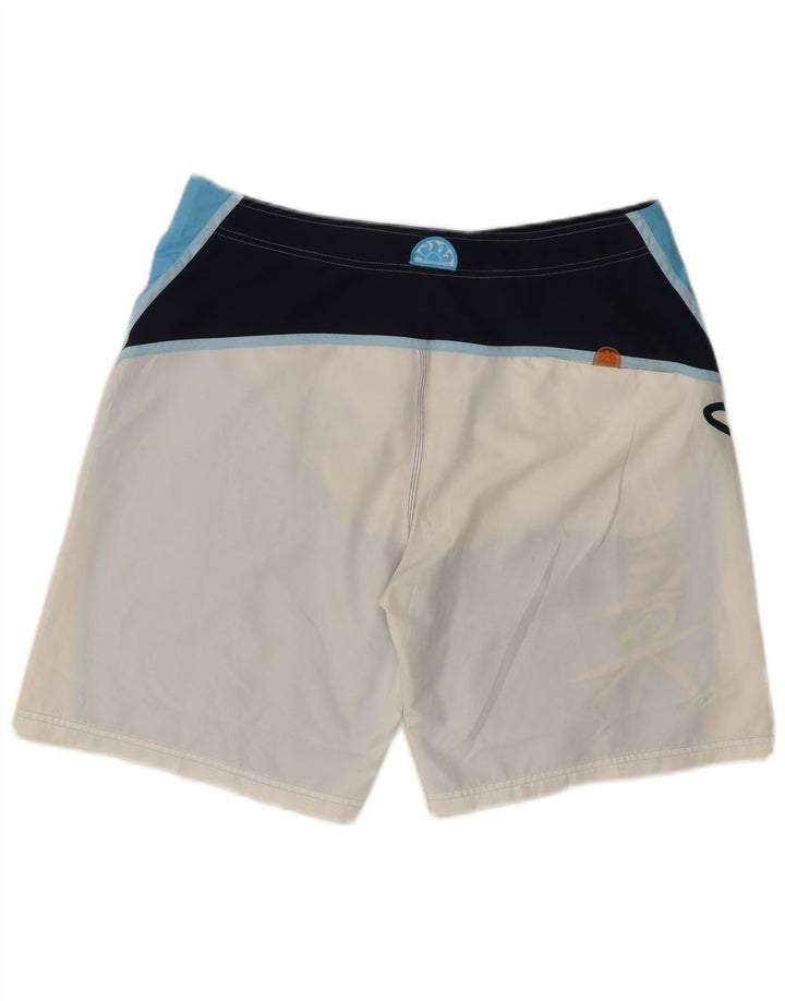 Shorts de natação masculino SUNDEK gráfico grande azul colorblock poliéster