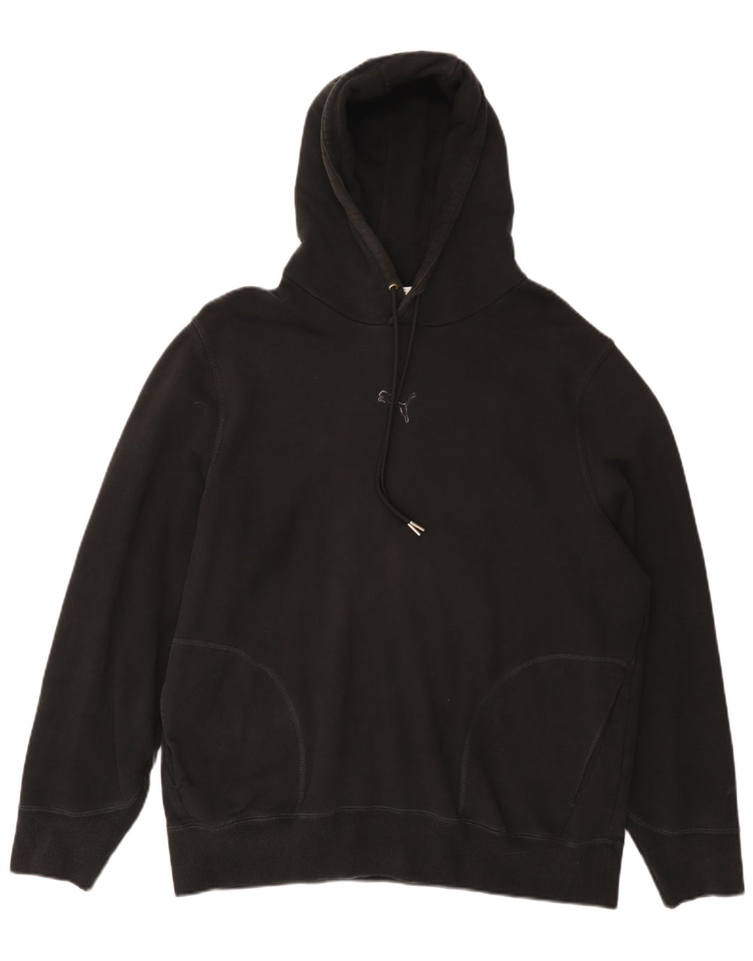 PUMA Mens Hoodie Jumper XL Algodão Preto