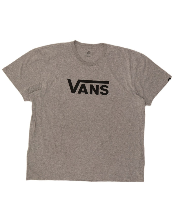 Camiseta masculina Vans Classic Fit Graphic 2XL cinza manchado de algodão