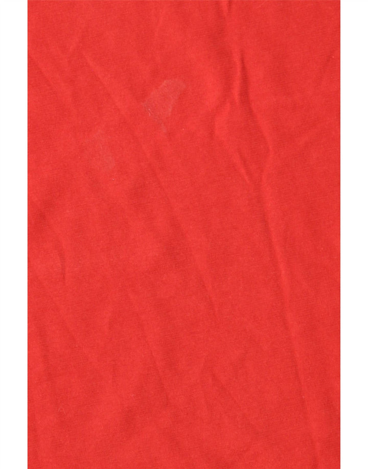 Camiseta masculina WOOLRICH com estampa gráfica de algodão vermelho médio