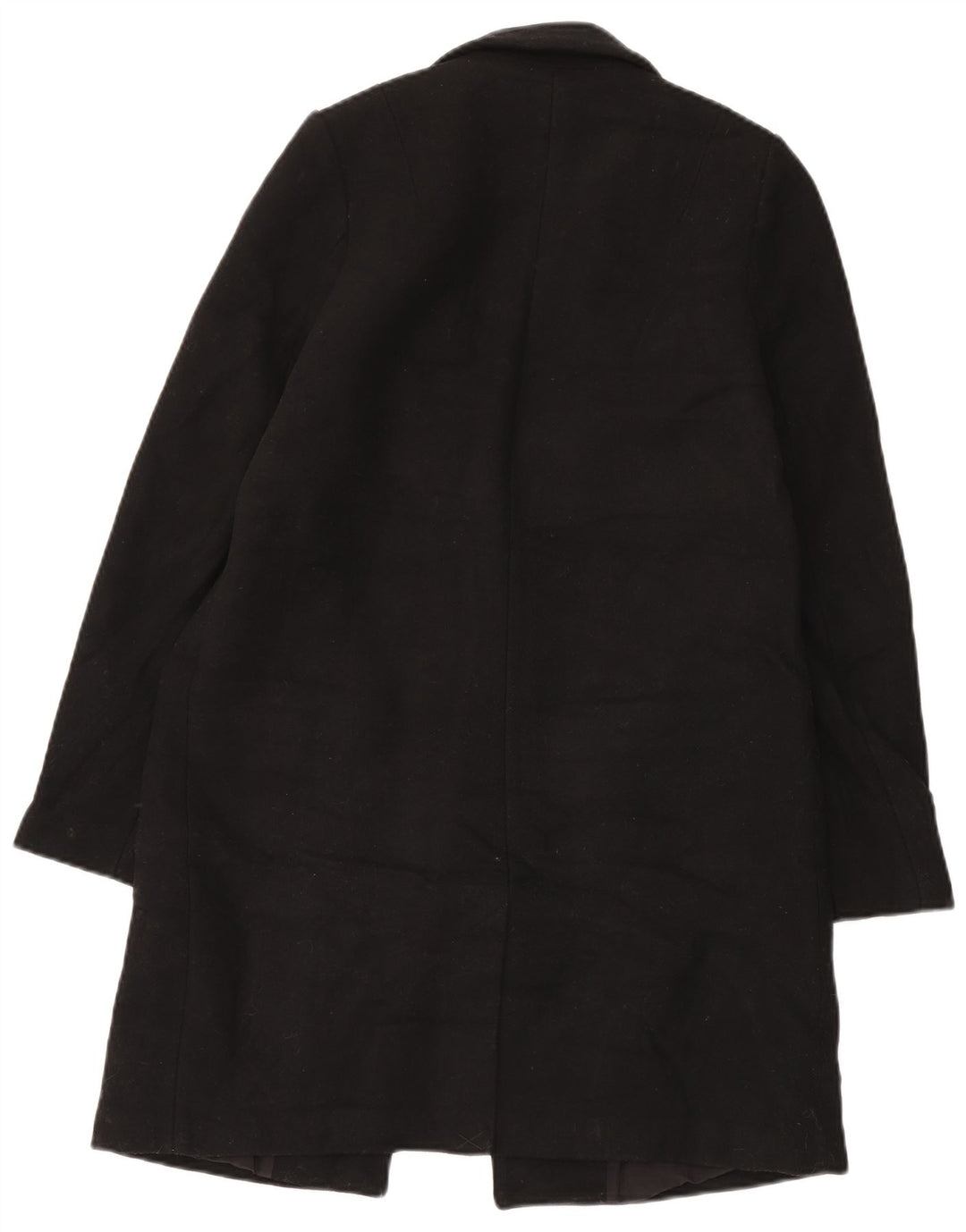 Sobretudo feminino Zara UK 10 pequeno lã preta