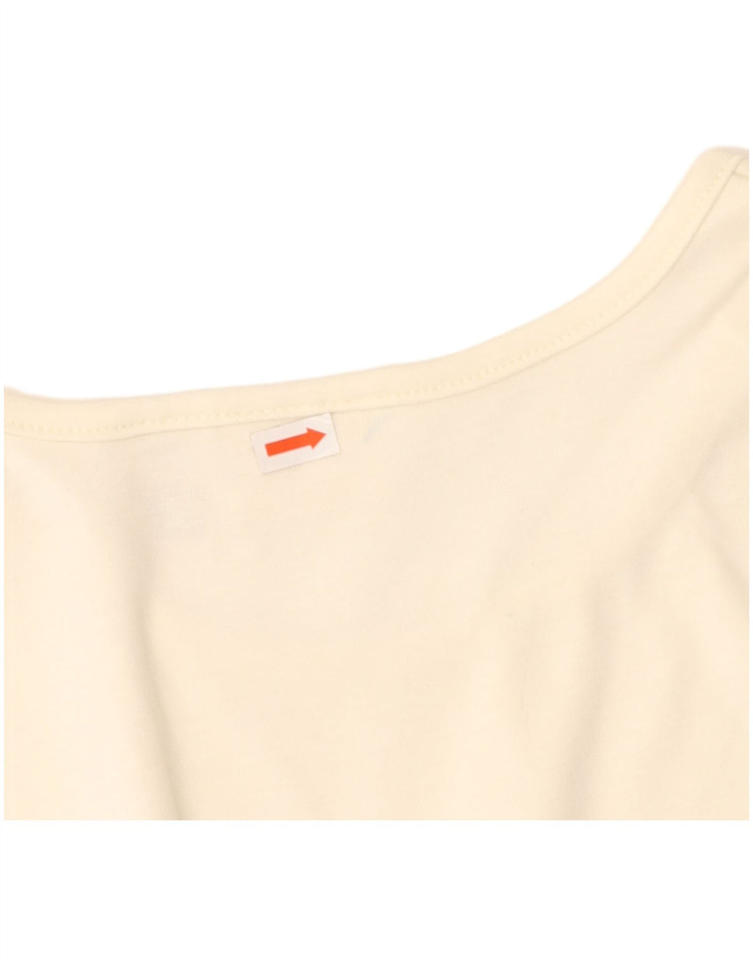 L.L.BEAN Colete feminino cropped UK 14 médio algodão branco