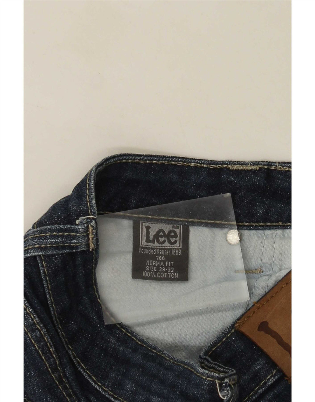 Lee Womens Norma Slim Straight Jeans W29 L28 Azul Marinho Algodão