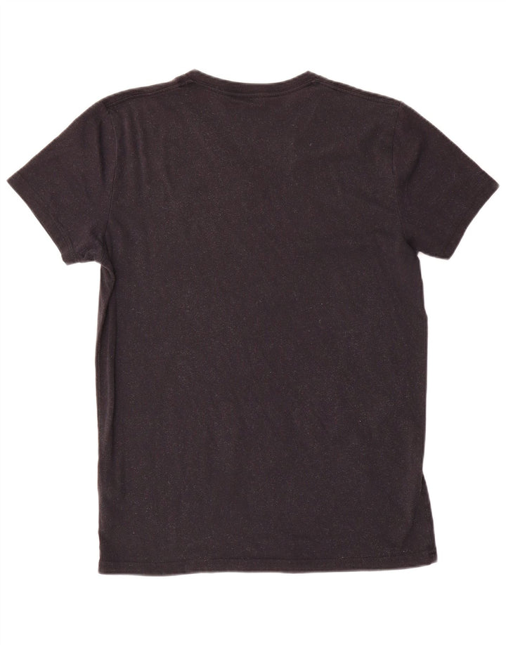 Camiseta masculina Hollister de algodão cinza médio
