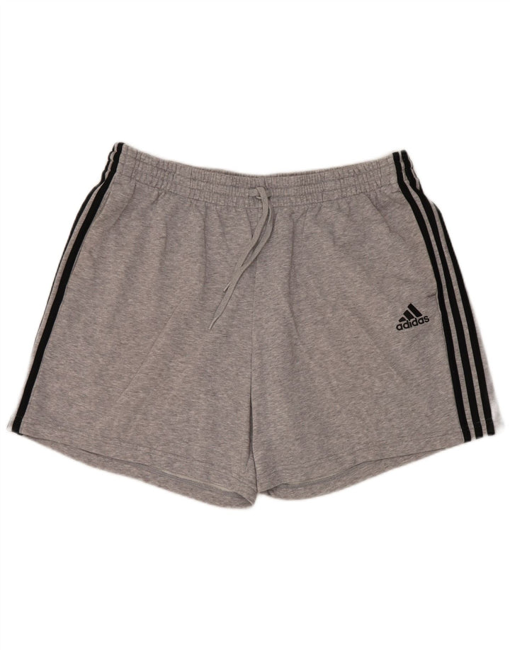 Shorts esportivos masculinos Adidas 2XL algodão cinza